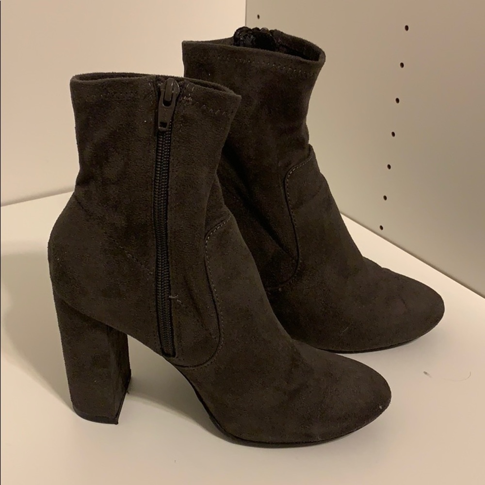 Target faux suede sock booties